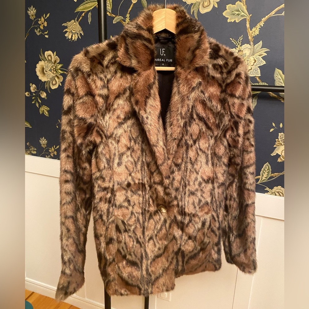 Faux Fur Jacket Blazer